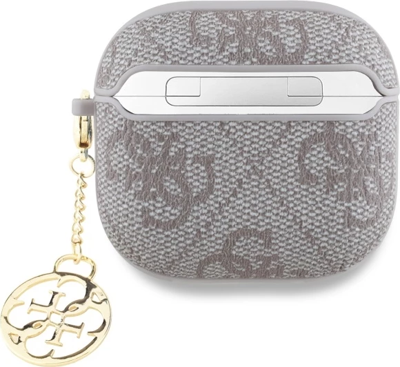 Mbështjellës Guess 4G Charm Collection për AirPods 4, Rozë