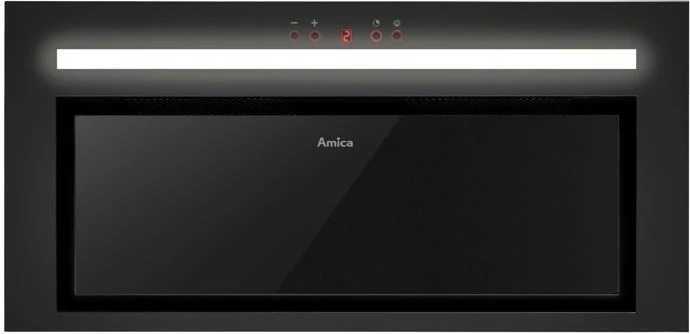 Aspirator i integrum Amica OMC6451B HC, me telekomandë, LED, i zi