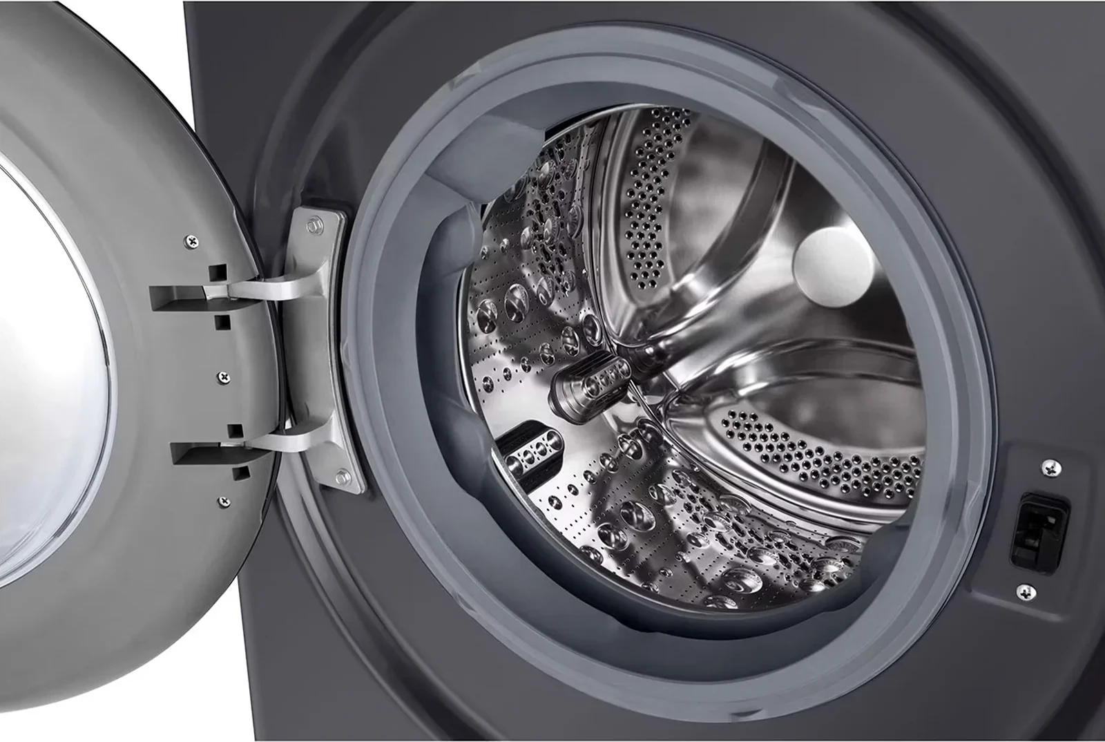 Makine larëse, LG F2WR508SBM, 8 kg, 1200 rpm, AI DD dhe Steam, Slim, e zezë