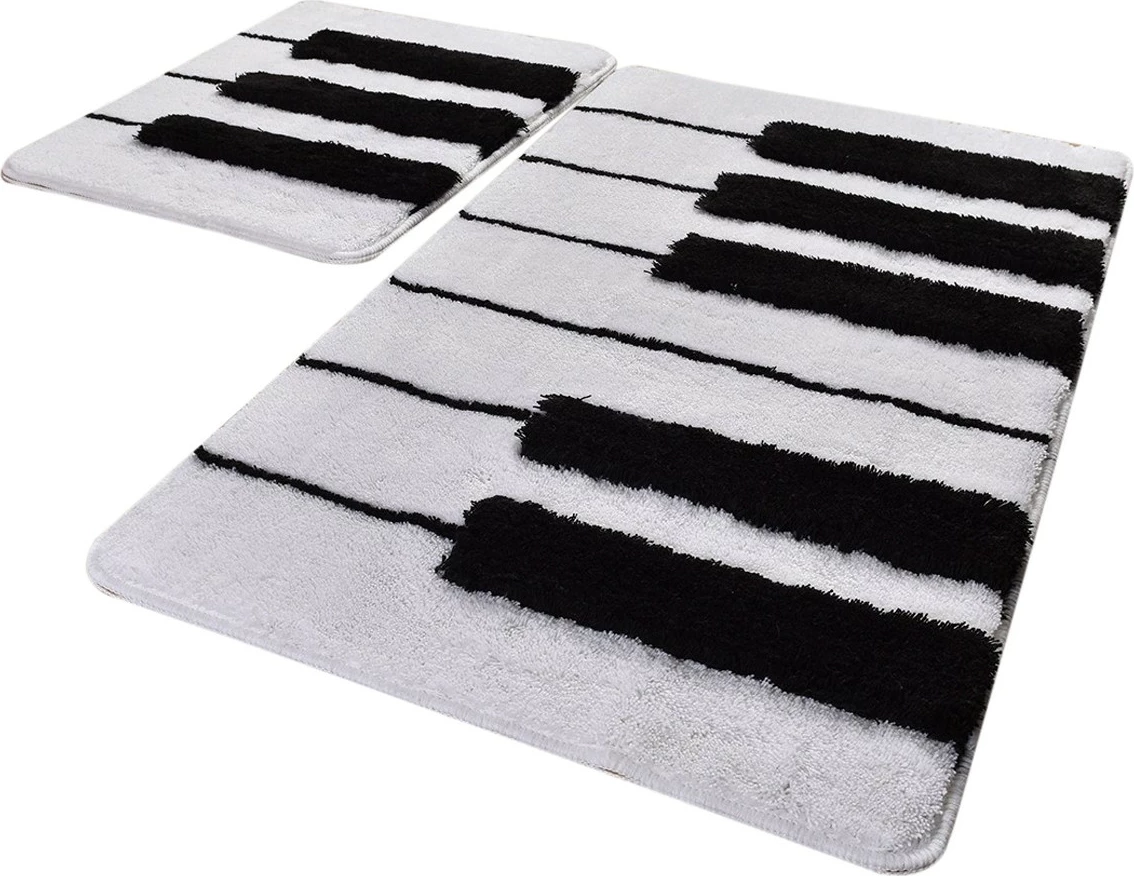 Set tapetash akrilike për banjo, dizajn piano, 2 copë, Mijolnir