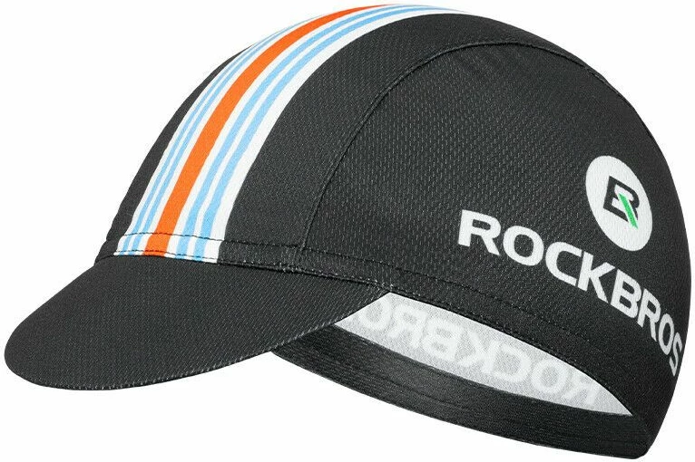 Kapelë çiklizmi Rockbros, unisex, e zezë me ngjyra