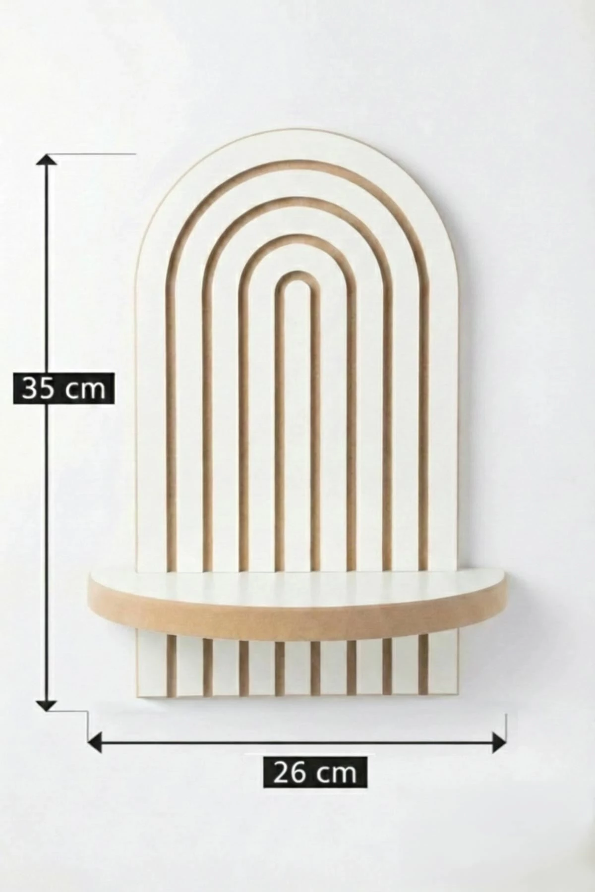 Raft muri Skye Decor, i bardhë, Artmtkwll1