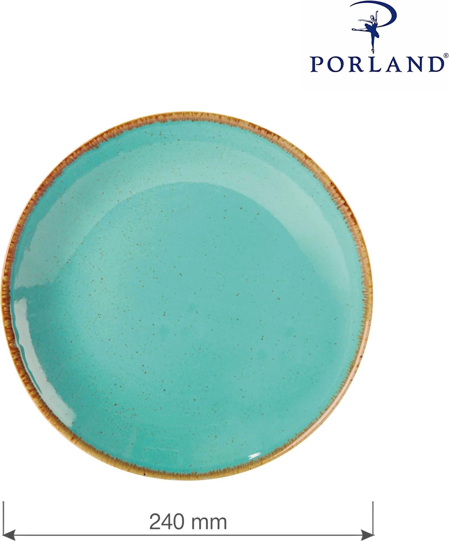 Pjatë e cekët Porland Seasons Laguna Ø240 mm, 6 copë, blu qielli