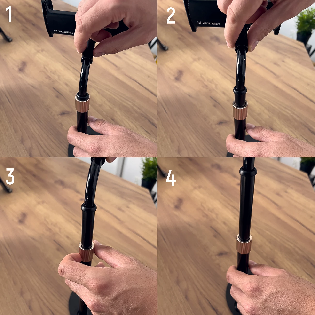 Mbajtës tavoline për tabletë dhe celular Wozinsky WTHBK4, i zi