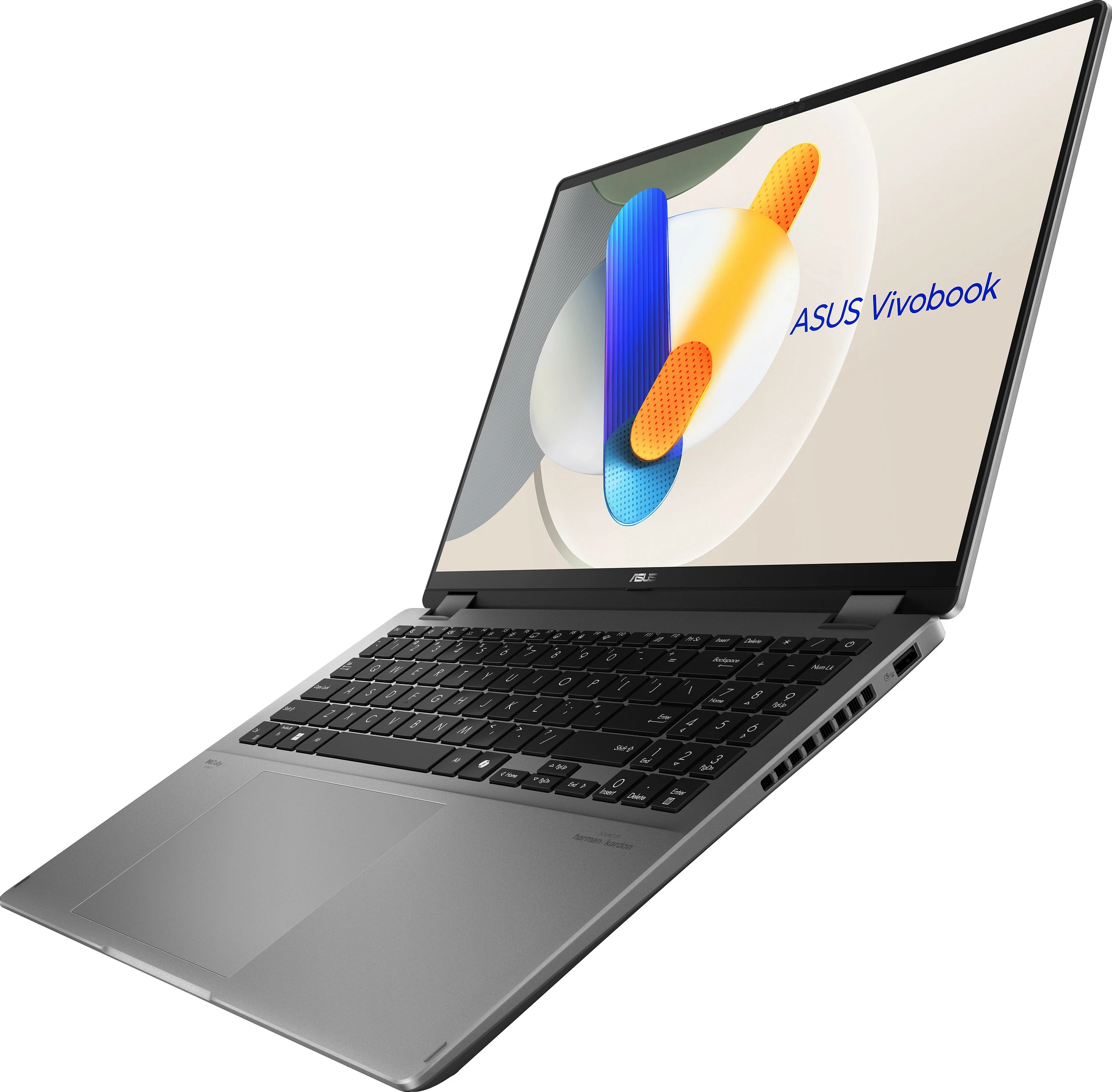 Laptop ASUS Vivobook 16 Flip TP3607SA-SI155W, Core Ultra 7 256V, 16GB RAM Memorje, 1TB SSD, 16" 1920x1200, W11 Home, Matte Gray