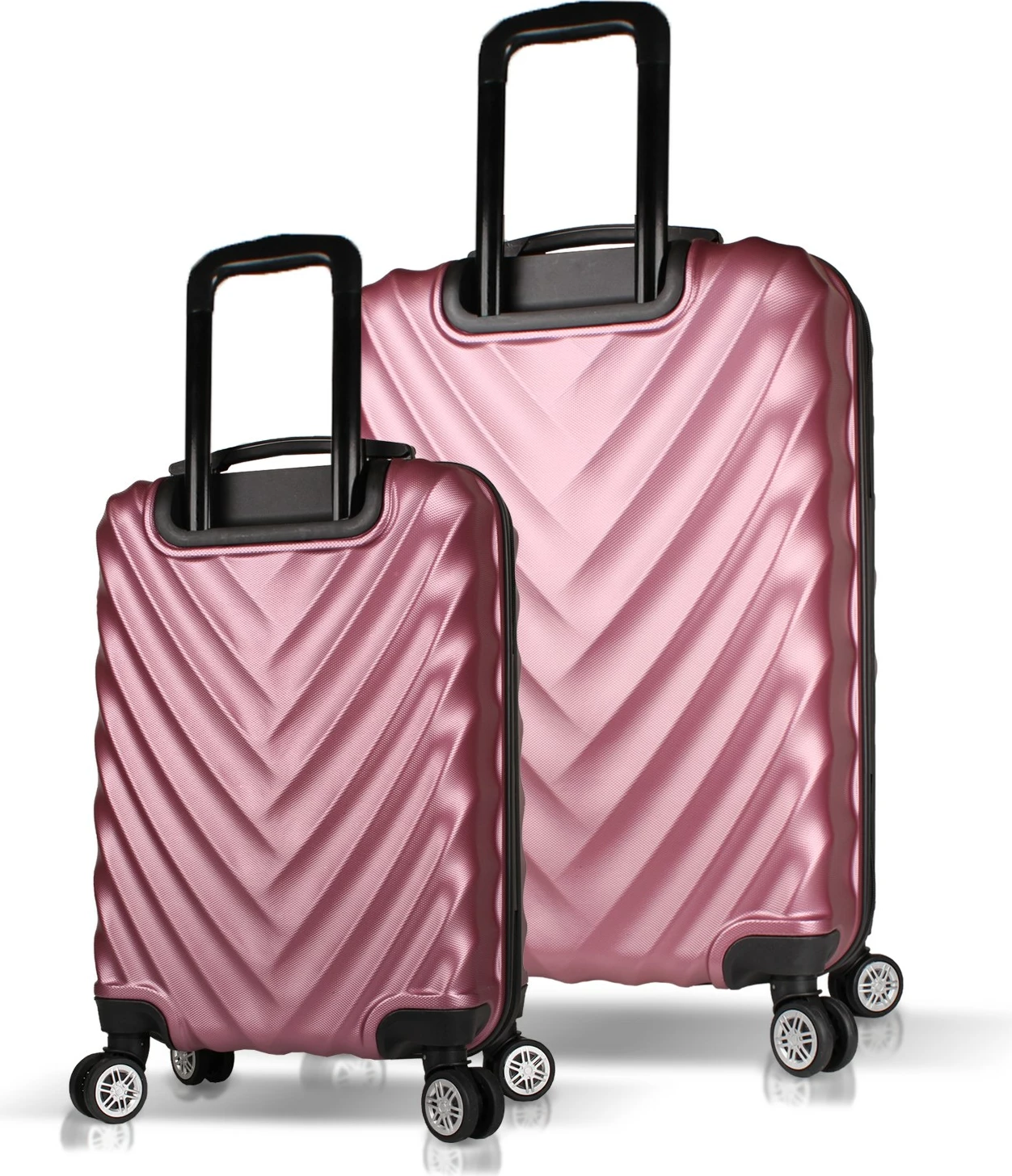 Set valixhesh (2 copë), ngjyrë rozë e artë, Zoozie Bags, 6685