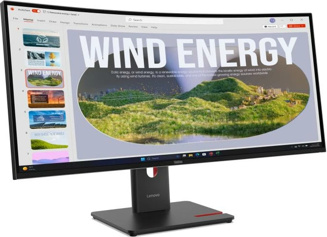 Monitor, Lenovo ThinkVision T34 T34WD-40 (64AEGAT1EU) 32", e zezë/ari