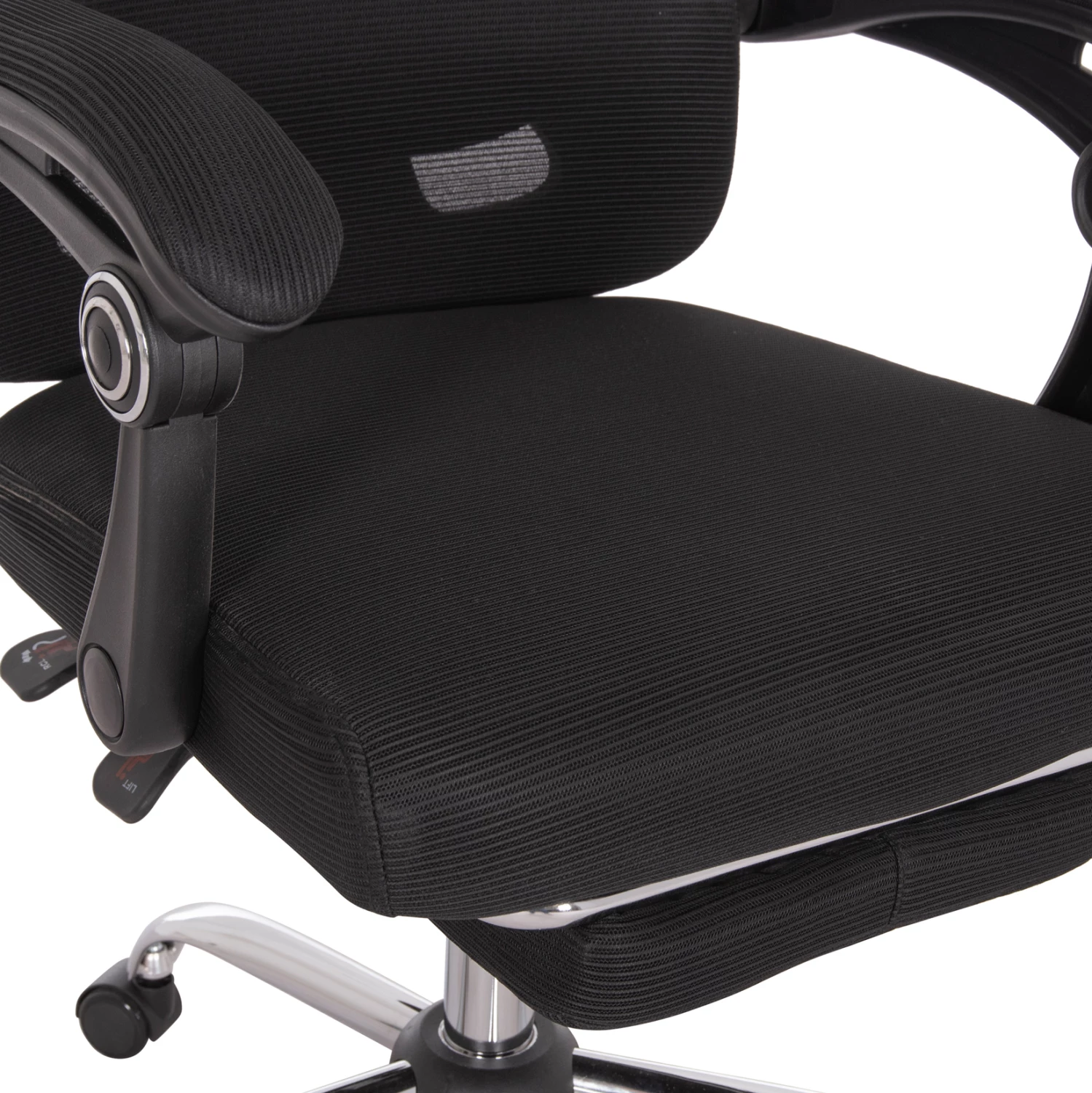 Karrige zyre BARNET, rrjetë e zezë, kornizë najloni, FH18258.01, 61x62x123cm