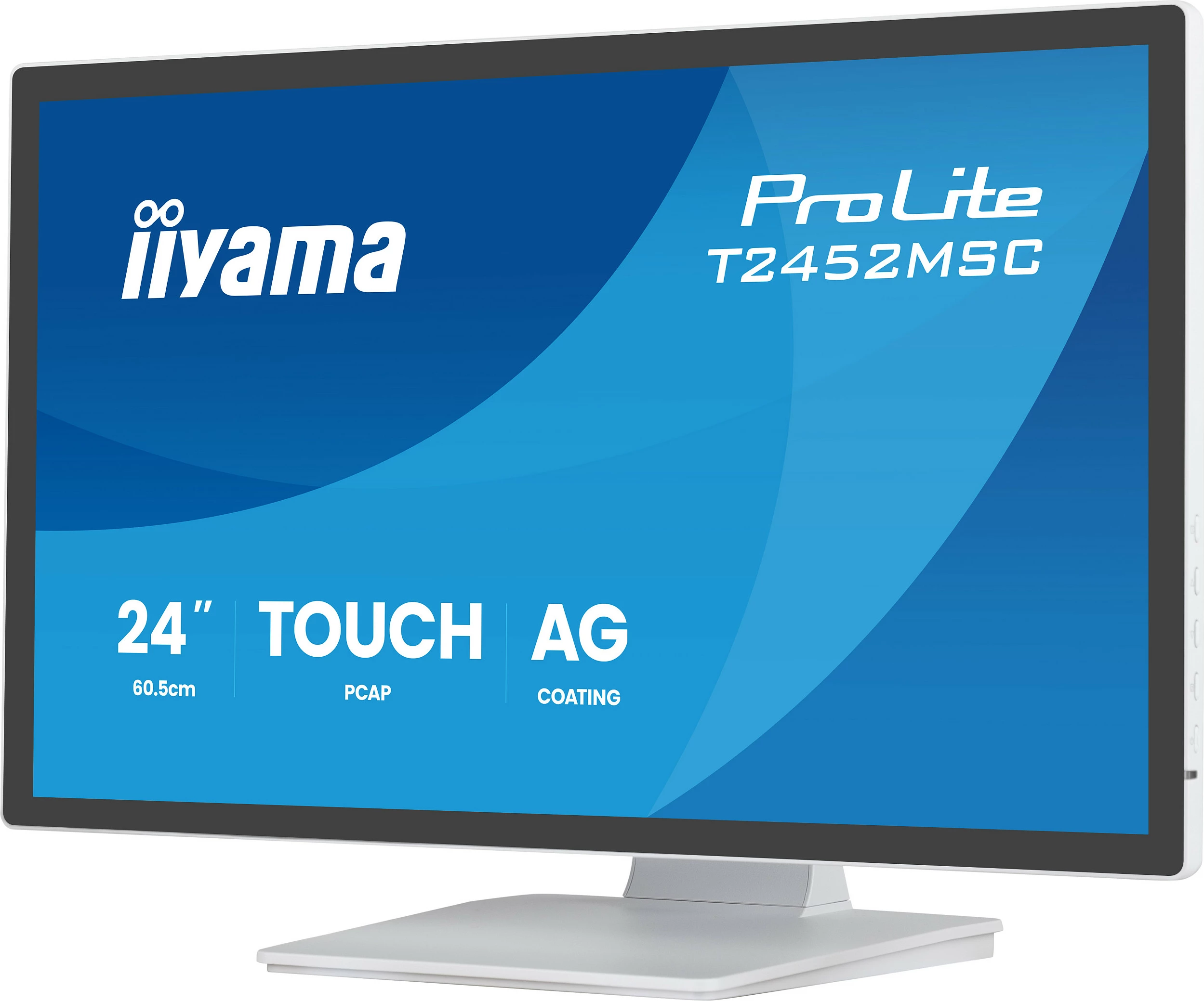 Monitor me prekje iiyama ProLite T2452MSC-W2AG, 24" FHD, USB hub, altoparlantë, i bardhë