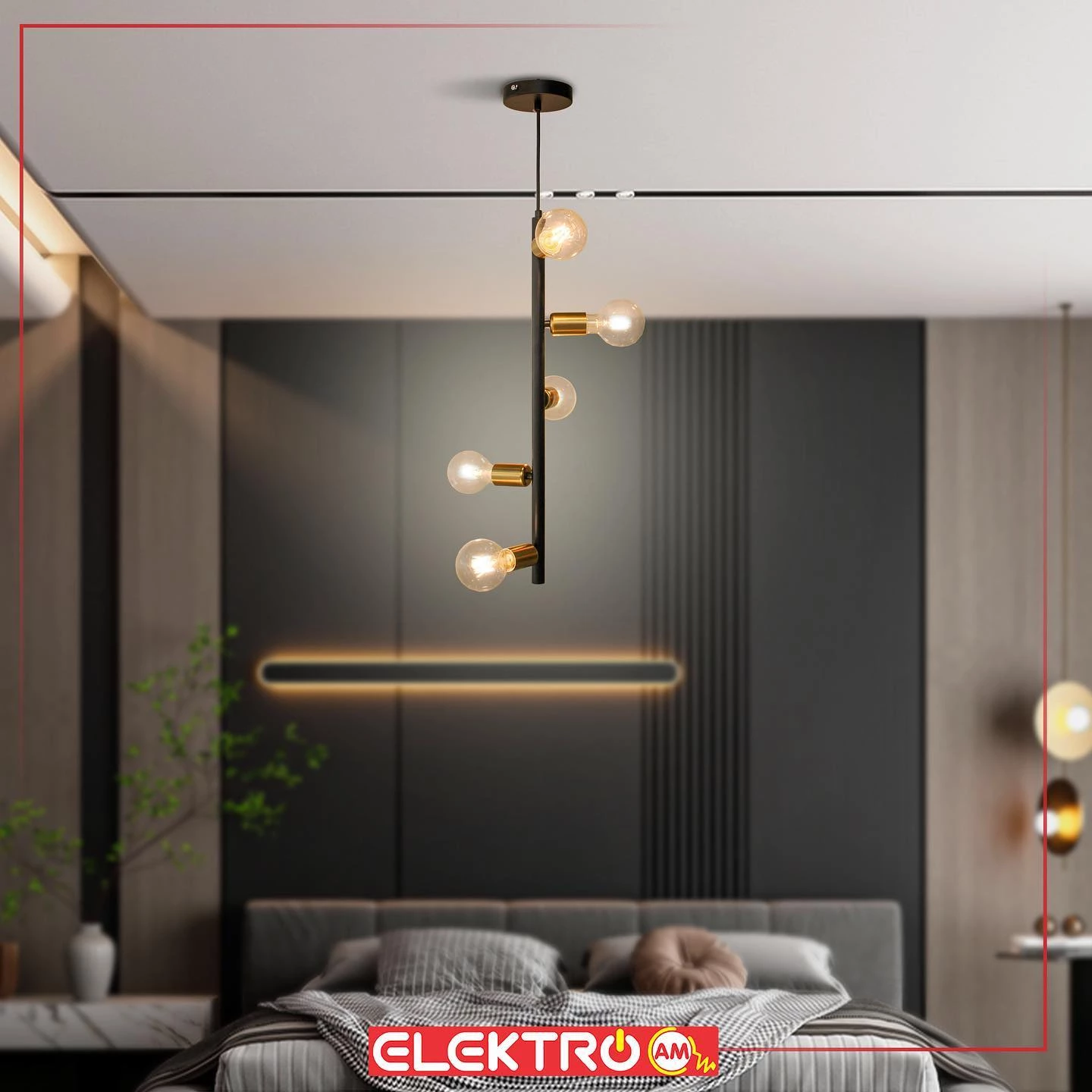 Abazhur klasik i varur 5 llampa