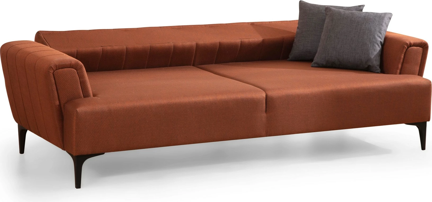Divan-krevat treshe, ngjyrë e kuqe tjegulle, Atelier del Sofa, Hamlet