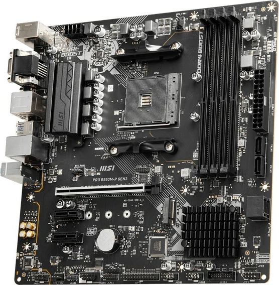 Pllakë amë MSI PRO B550M-P GEN3, Socket AM4, micro ATX, DDR4, e zezë