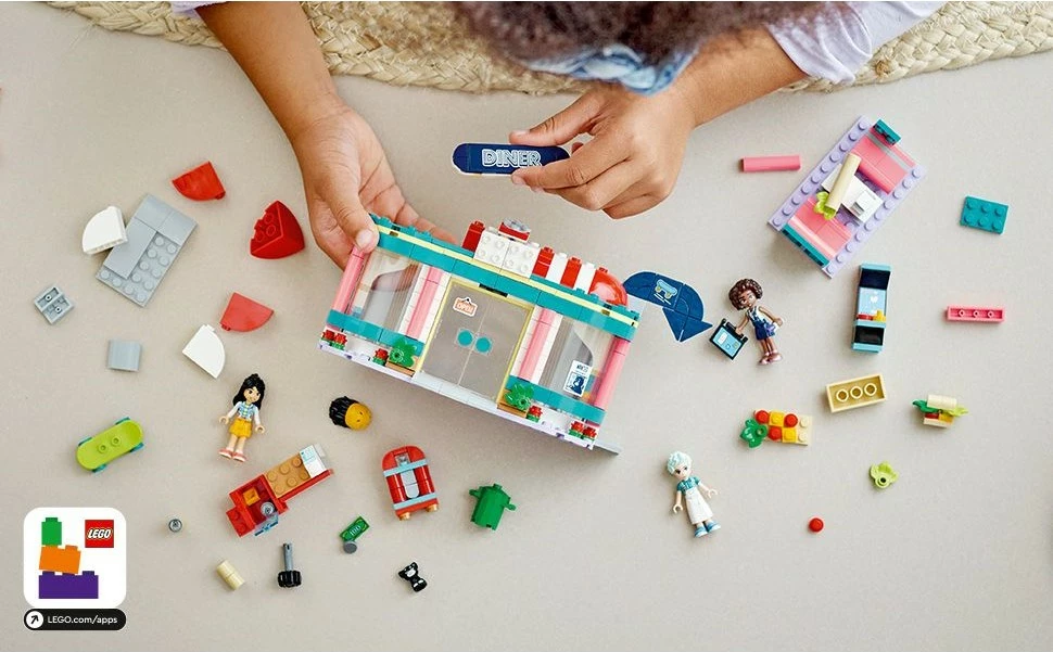 Set ndërtimi LEGO Friends 41728, restorant, shumëngjyrësh