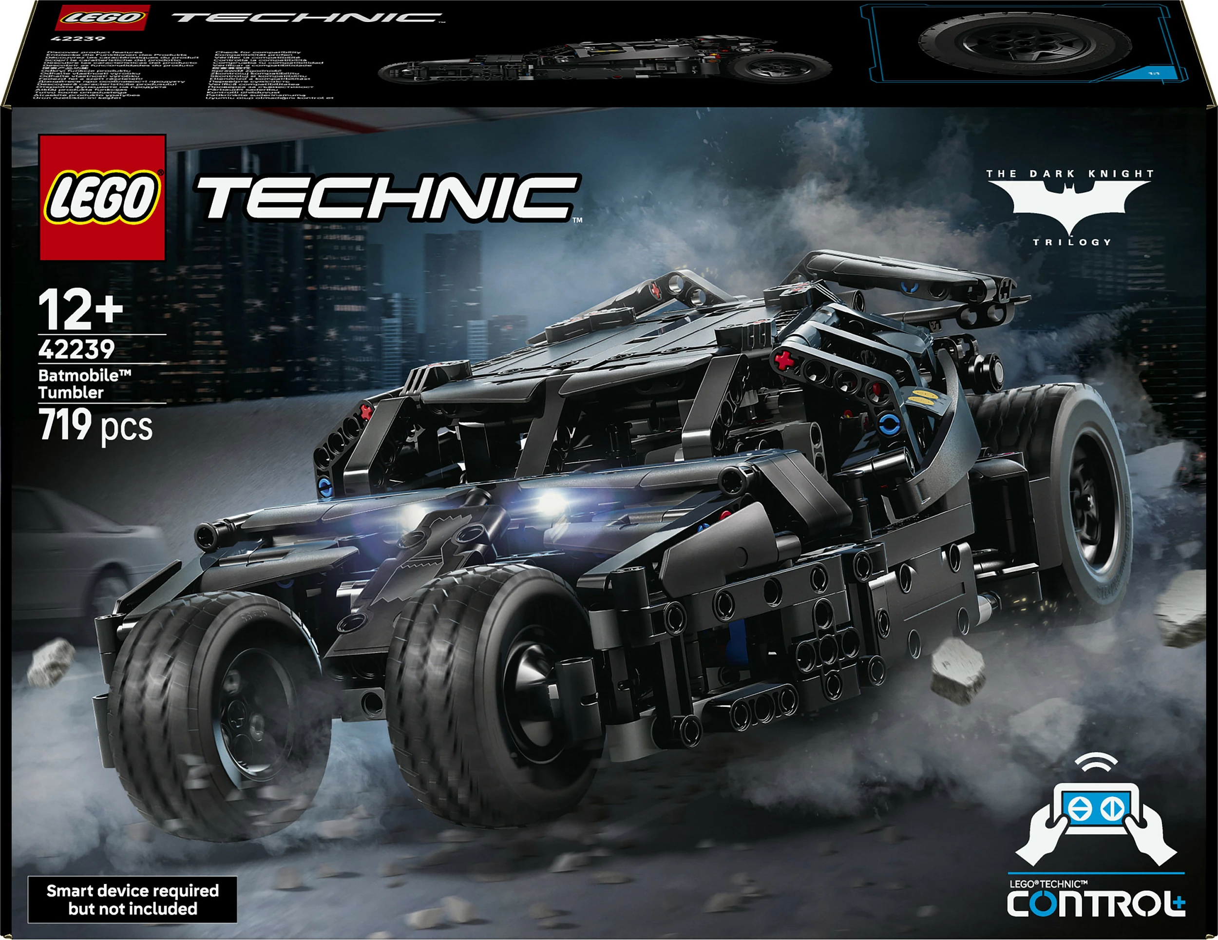 Set ndërtimi LEGO Technic 42239 Batmobile Tumbler, 719 pjesë, Control+, multicolor