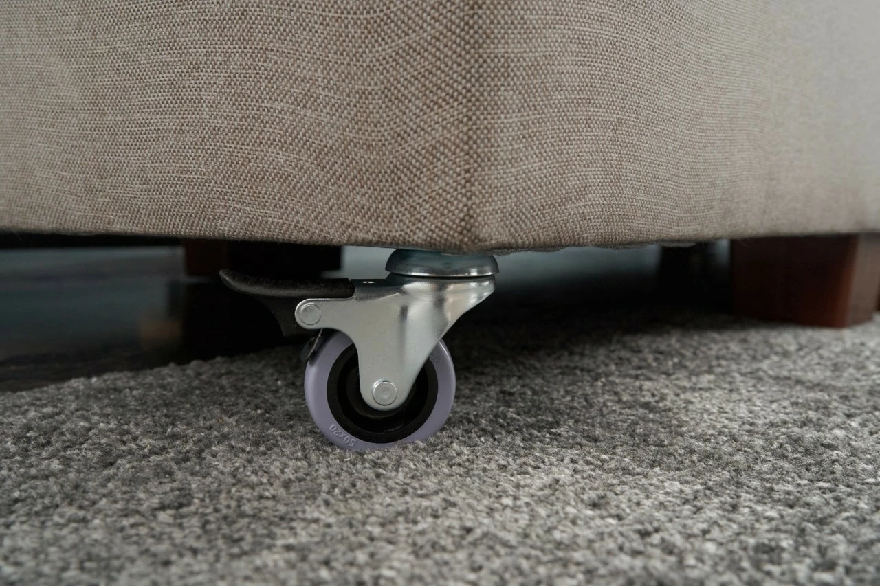 Kënd divan-krevat Atelier del Sofa, kënd majtas, ngjyrë krem