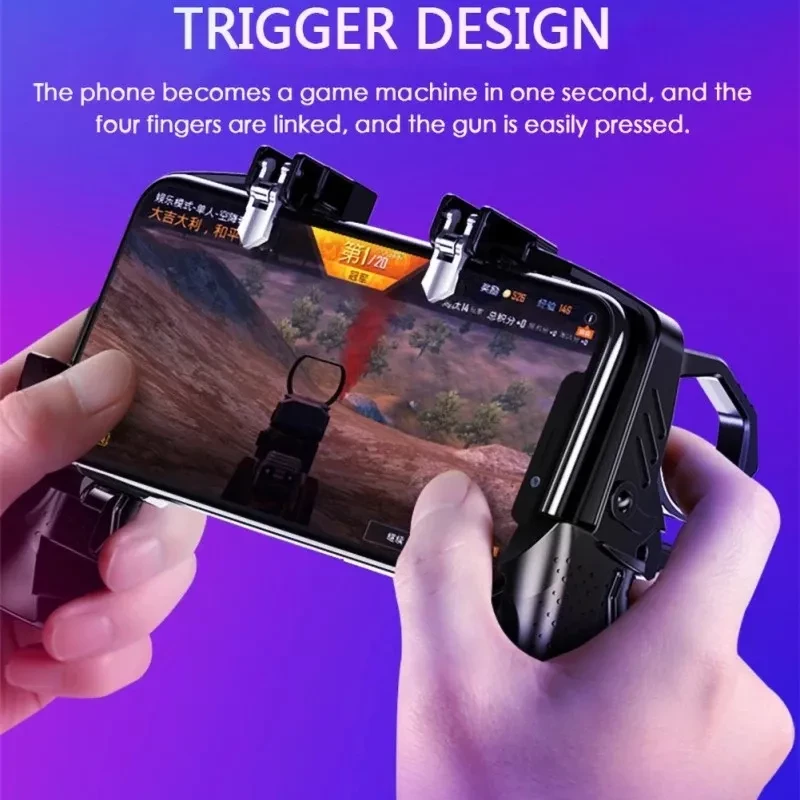 Gamepad K21, kontrollor për lojëra në celular, i zi