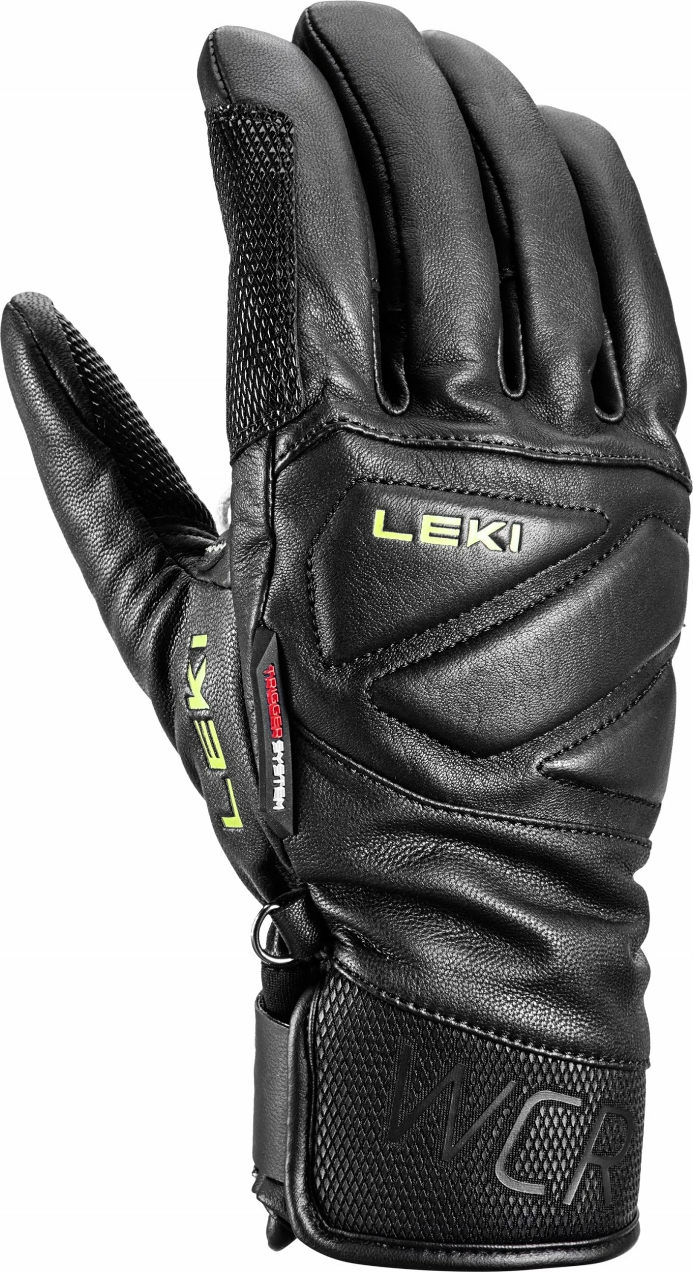 Doreza ski Leki WCR Venom Speed 3D, madhësia 8, unisex, Trigger 3D, e zezë