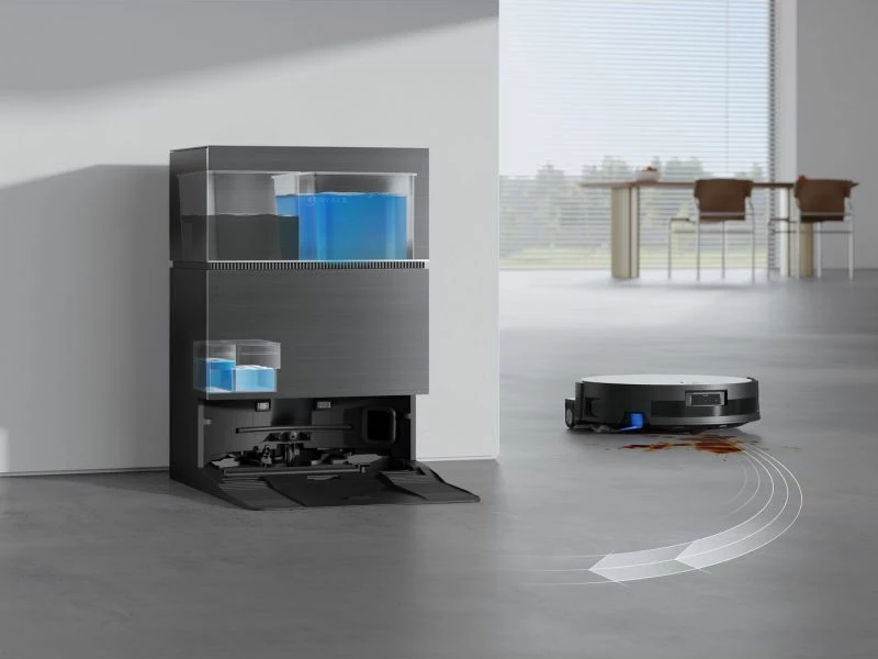 Fshesë robotike Ecovacs Deebot X11 Pro Omni 19500 Pa, me mop, 6400 mAh, e zezë