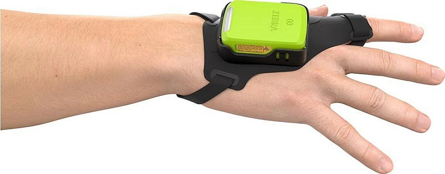 Skaner barkodi wearable Zebra RS2100, 2D, Bluetooth, wireless, i gjelbër