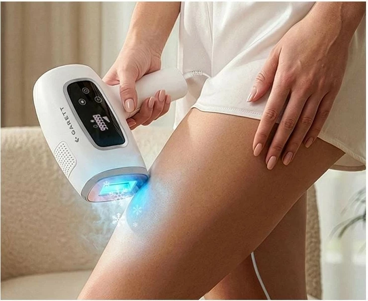 Depilator IPL Garett Beauty Flash Sense, 999000 impulse, 5 nivele, e bardhë