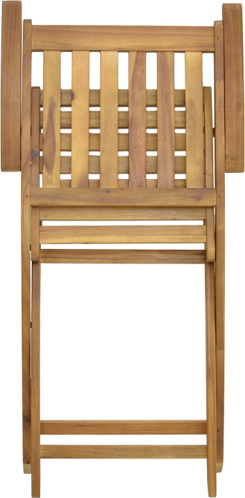 Tavolinë me karrige për terasë Mobie-Falov, dru akacie natyrale, set prej 5 copësh, 130x80x72cm