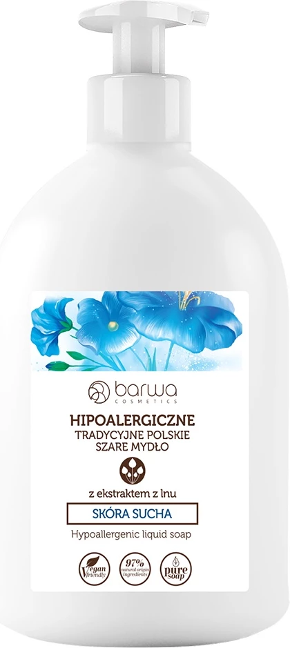 Sapun i lëngshëm Barwa Tradicional Polak Gri me ekstrakt liri 500ml
