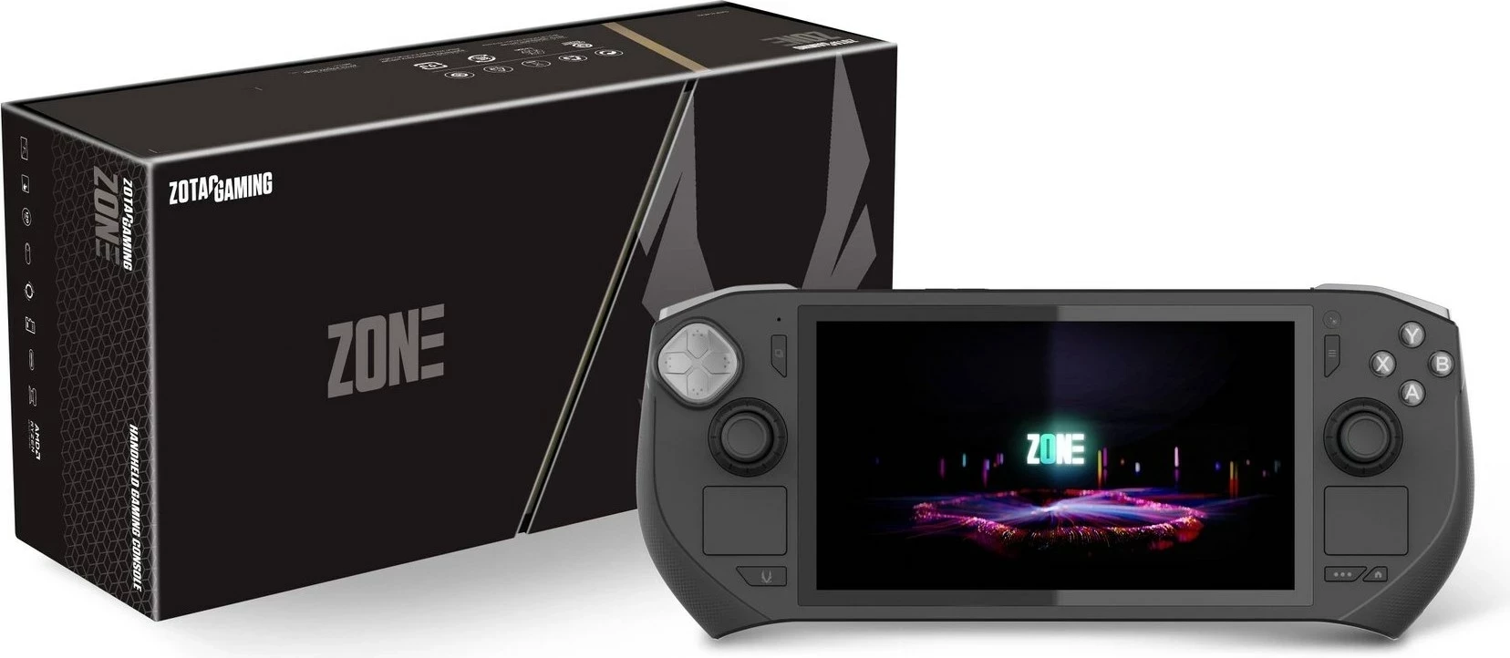 Konzolë portabile për lojëra ZOTAC Zone, 512 GB, 7 inç, e zezë