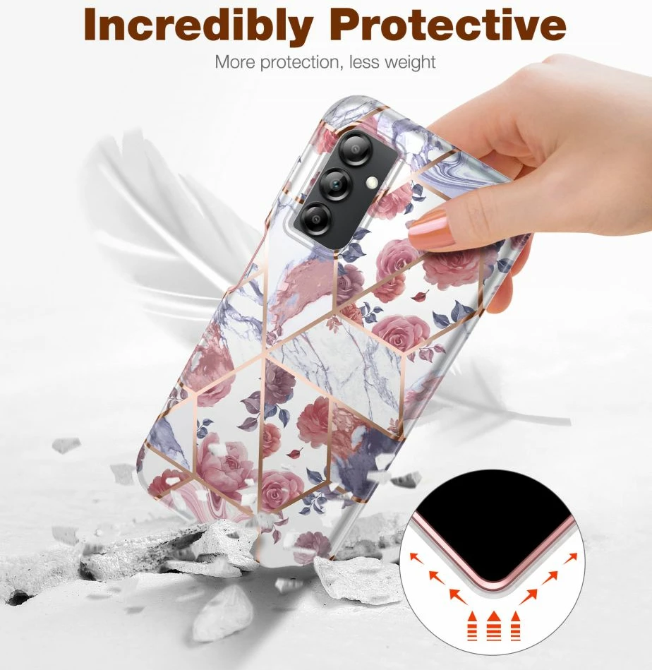 Mbështjellës Tech-Protect Velar për Samsung Galaxy A14/A14 5G, Rozë