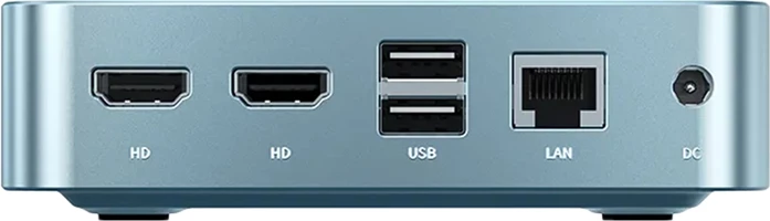 Kompjuter mini, Peladn, WI-6 N150, Intel N150, 16GB RAM 512GB SSD, USB-C & HDMI 4K, blu