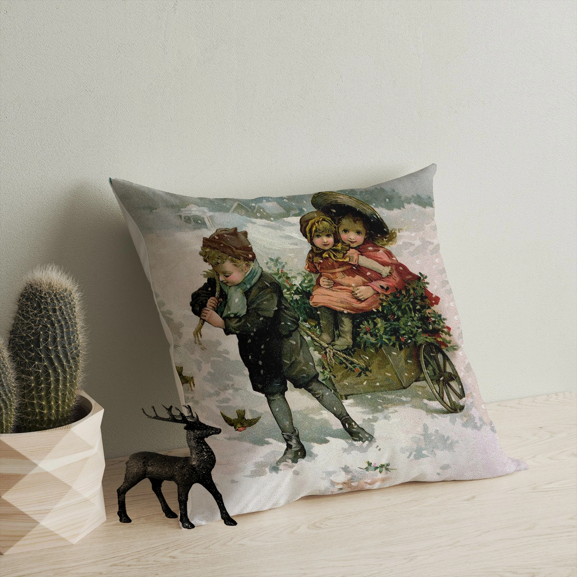 Jastëk dekorativ Aberto Design, A13033, shumëngjyrësh, 43x43cm