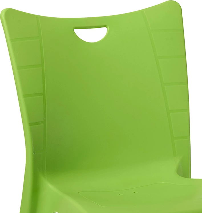 Karrige Crafted PP ngjyrë gjelbër - këmbë alumini