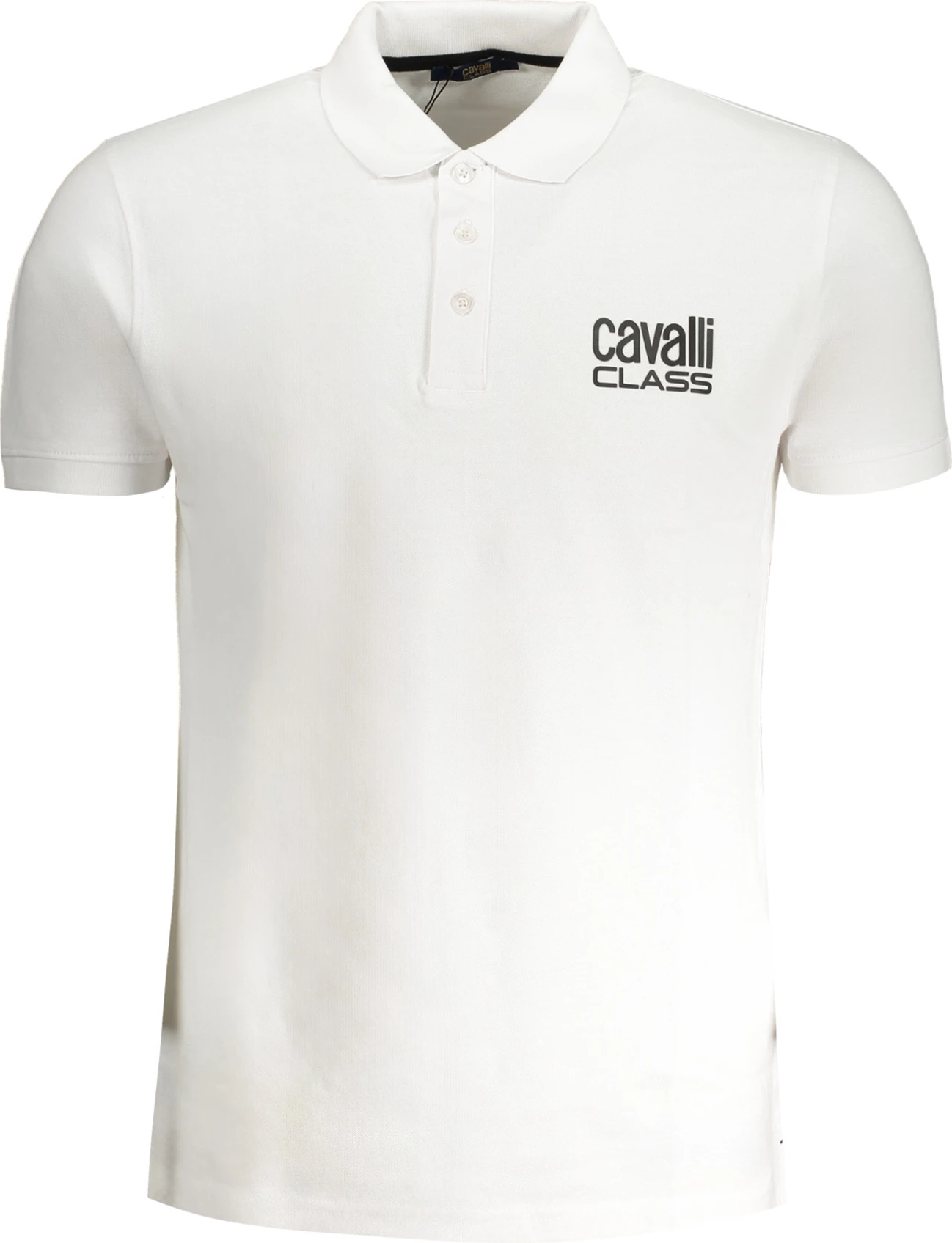 Polo për meshkuj Cavalli Class, të bardhë
