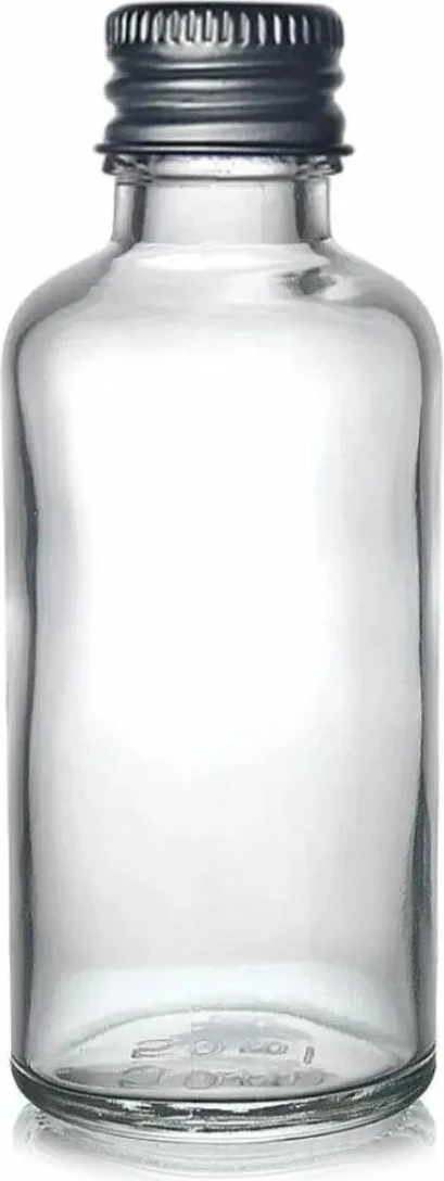 Set shishe qelqi (12 copë), Hermia Concept, kapak argjendi