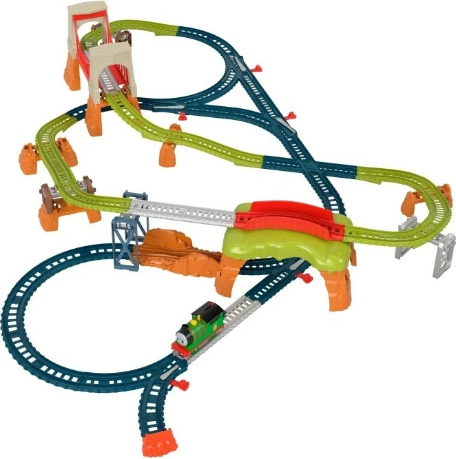 Set hekurudhor lodër Fisher Price Thomas & Friends Percy 6-in-1, shumëngjyrësh