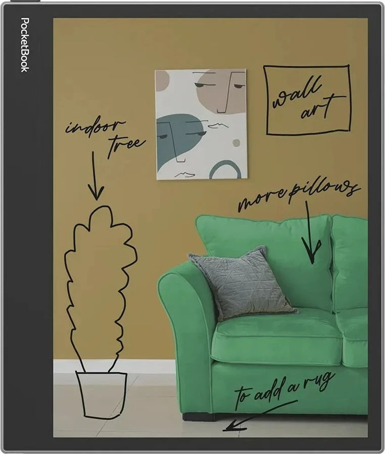 E-reader PocketBook InkPad Eo 10.3” E-Ink Kaleido 3 64GB Wi-Fi Mist Gray