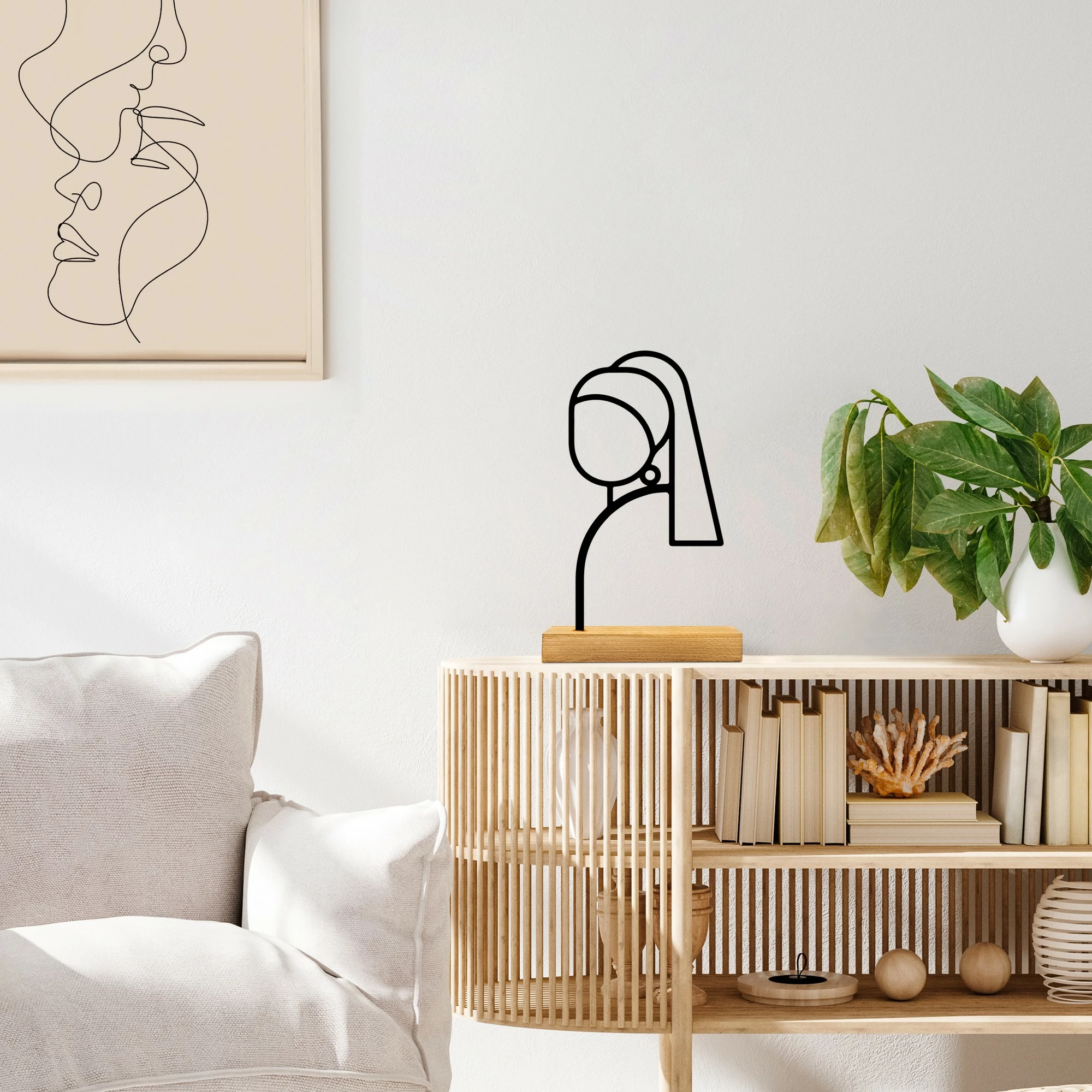 Objekt dekorativ Aberto Design, perlë - e zezë