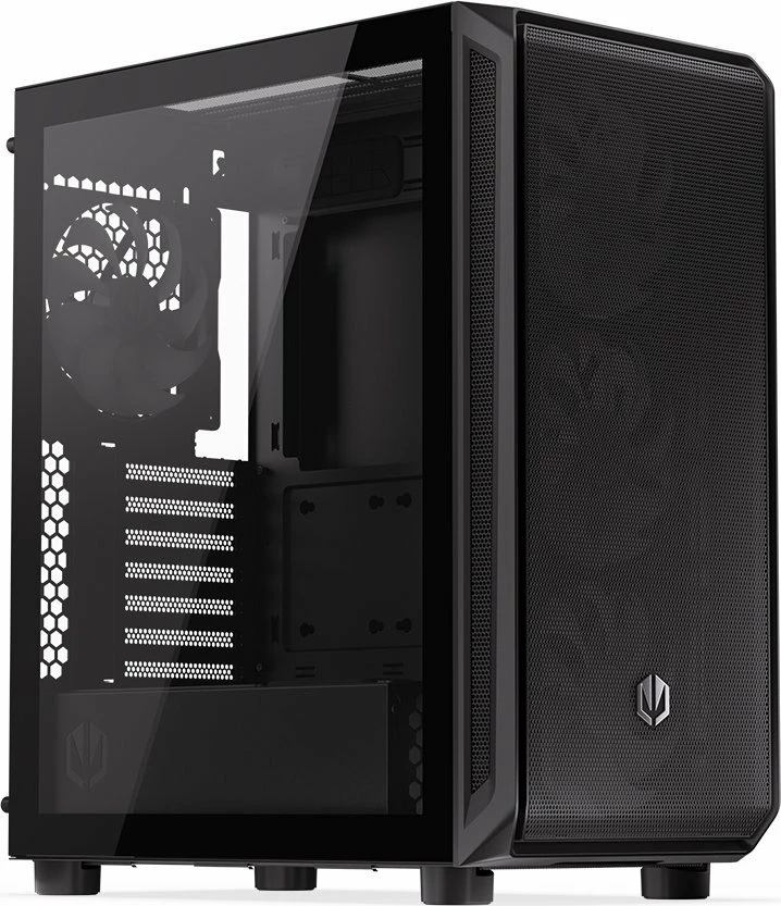 Kasë Endorfy Arx 500 ARGB EY2A011 Midi Tower ATX me xham të temperuar, 4x 140mm PWM ARGB fanë, Black