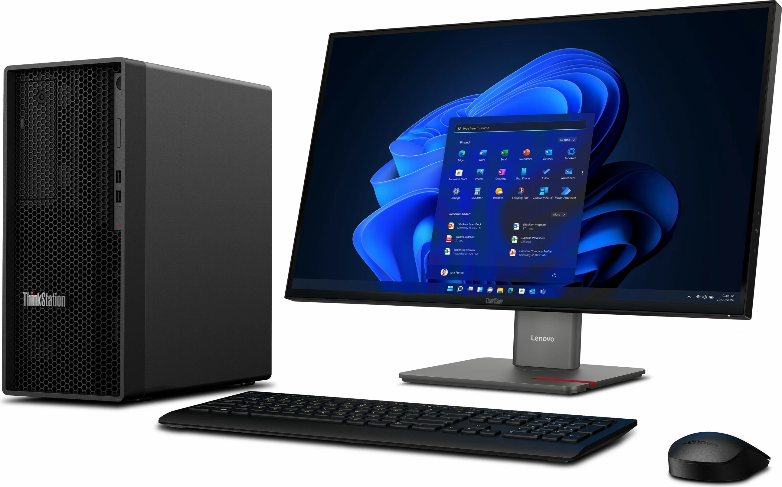 Kompjuter Lenovo ThinkStation P2 Tower Gen2, Ultra 7, 32GB, 1024GB, integrated GPU, Win 11 Pro, i zi