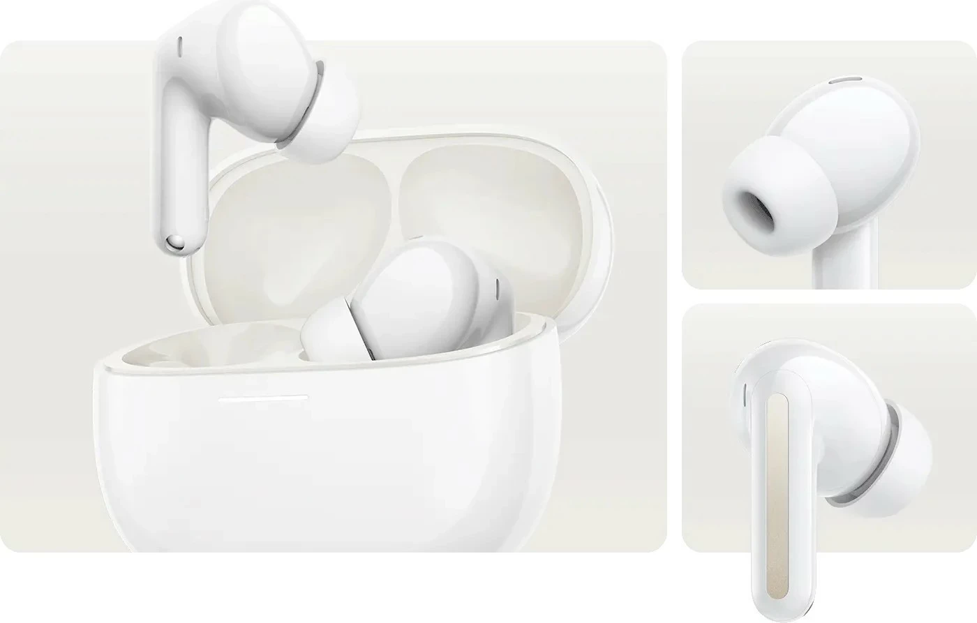 Kufje Xiaomi Redmi Buds 8, True Wireless, ANC, Bluetooth 5.4, IP54, të bardha