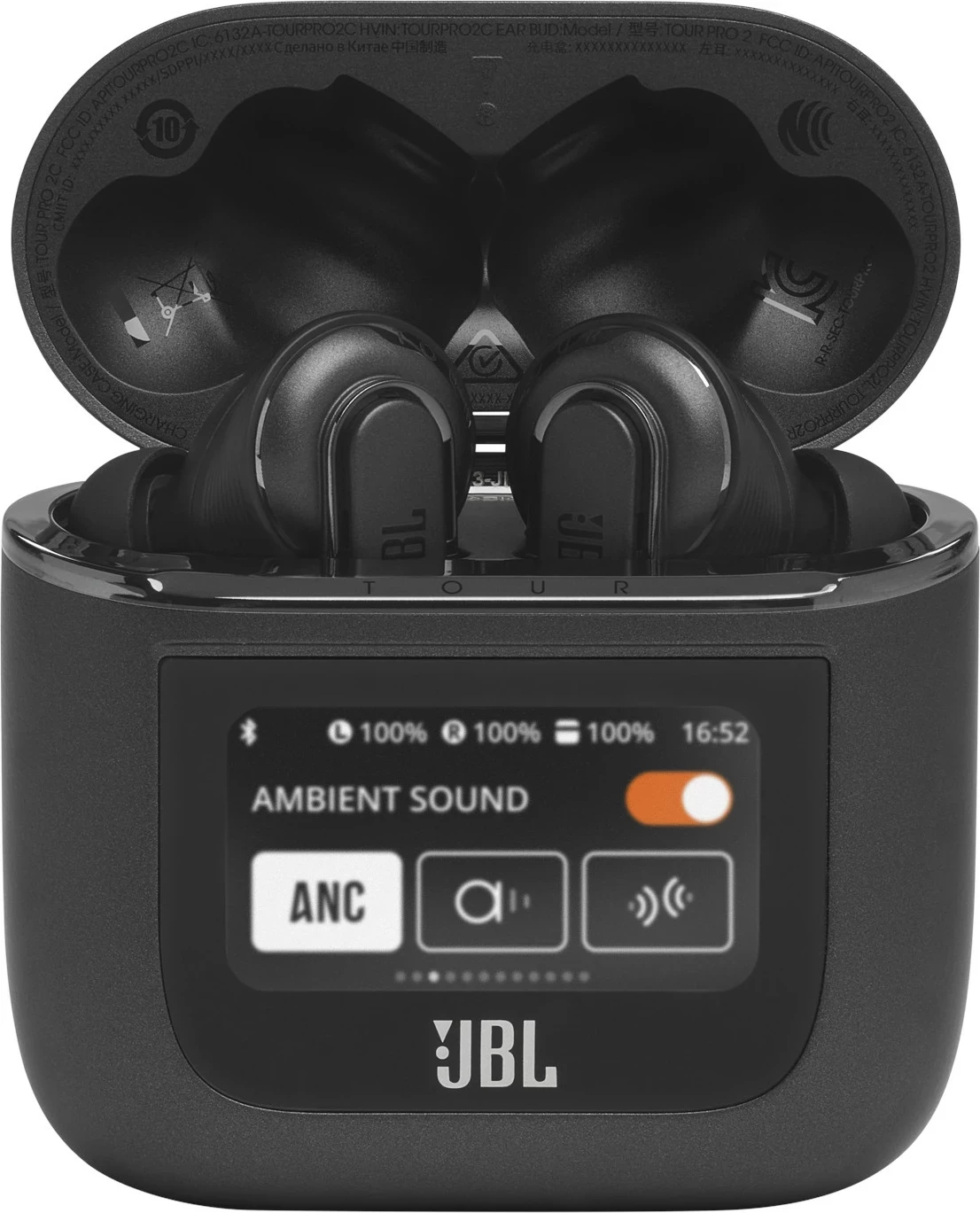Kufje TWS JBL Tour Pro 2 me ANC, të zeza