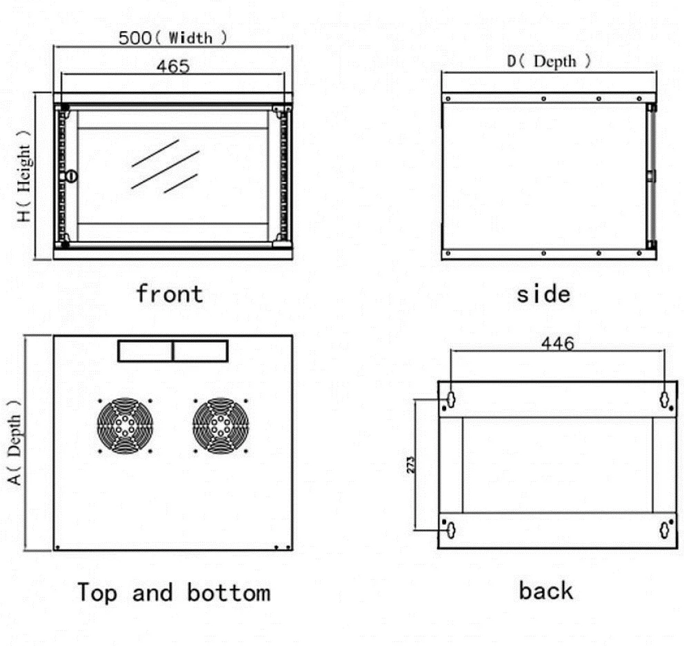 Raft për pajisje rrjeti Techly D320, EL-1006B32, i zi