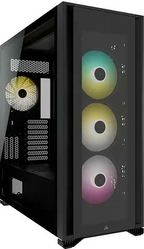Kasë Corsair iCUE 7000X RGB, Full Tower, Tempered Glass, RGB, e zezë
