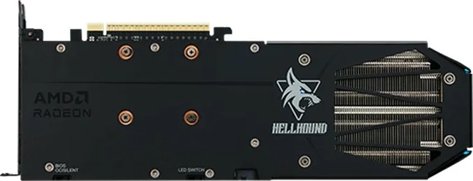 Kartelë grafike PowerColor RX 9060 XT Hellhound OC 16GB GDDR6 e zezë