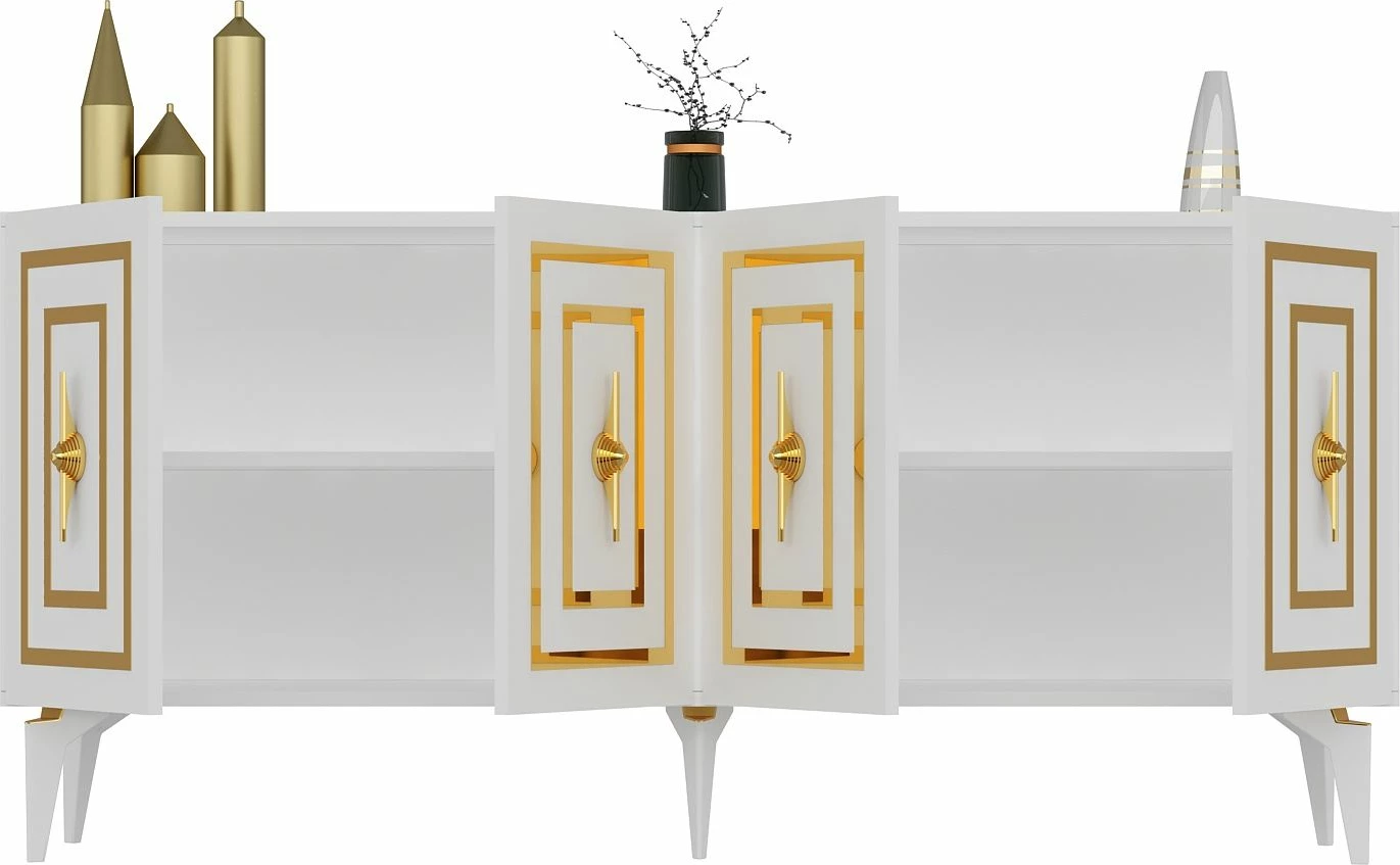 Konsol Skye Decor, ngjyrë e bardhë, Viola