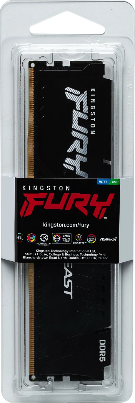 RAM Memorje Kingston FURY Beast 16GB 6000MT/s DDR5 CL30 DIMM, e zezë