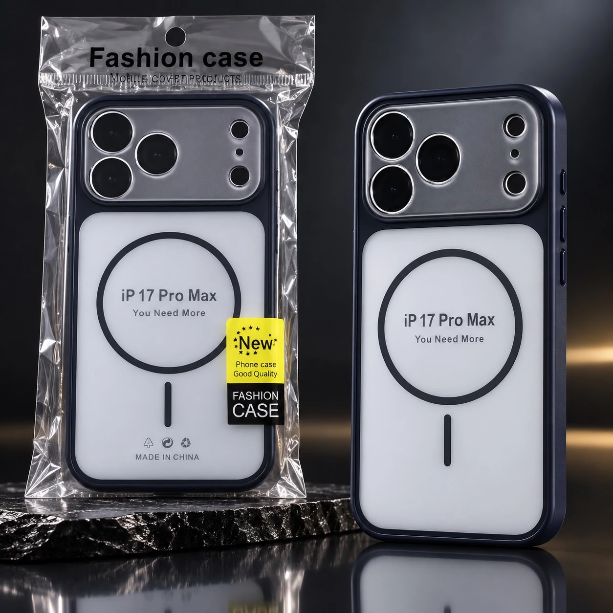 Mbrojtëse për iPhone 17 Pro Max – E Bardhë dhe Transparente