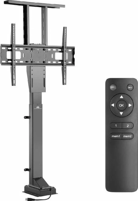 Mbajtëse TV me këmbë Maclean MC-866 37\"-65\", elektrike me telekomandë, VESA deri 600x400, e zezë