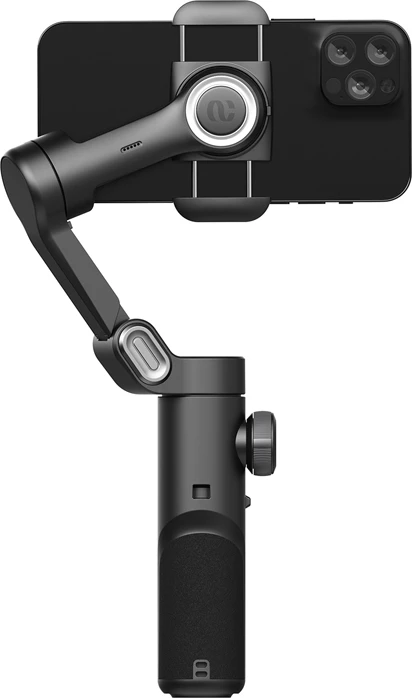 Gimbal stabilizator për celular AOCHUAN Smart XE 3-aksësh, 2600 mAh, set me tripod, i zi