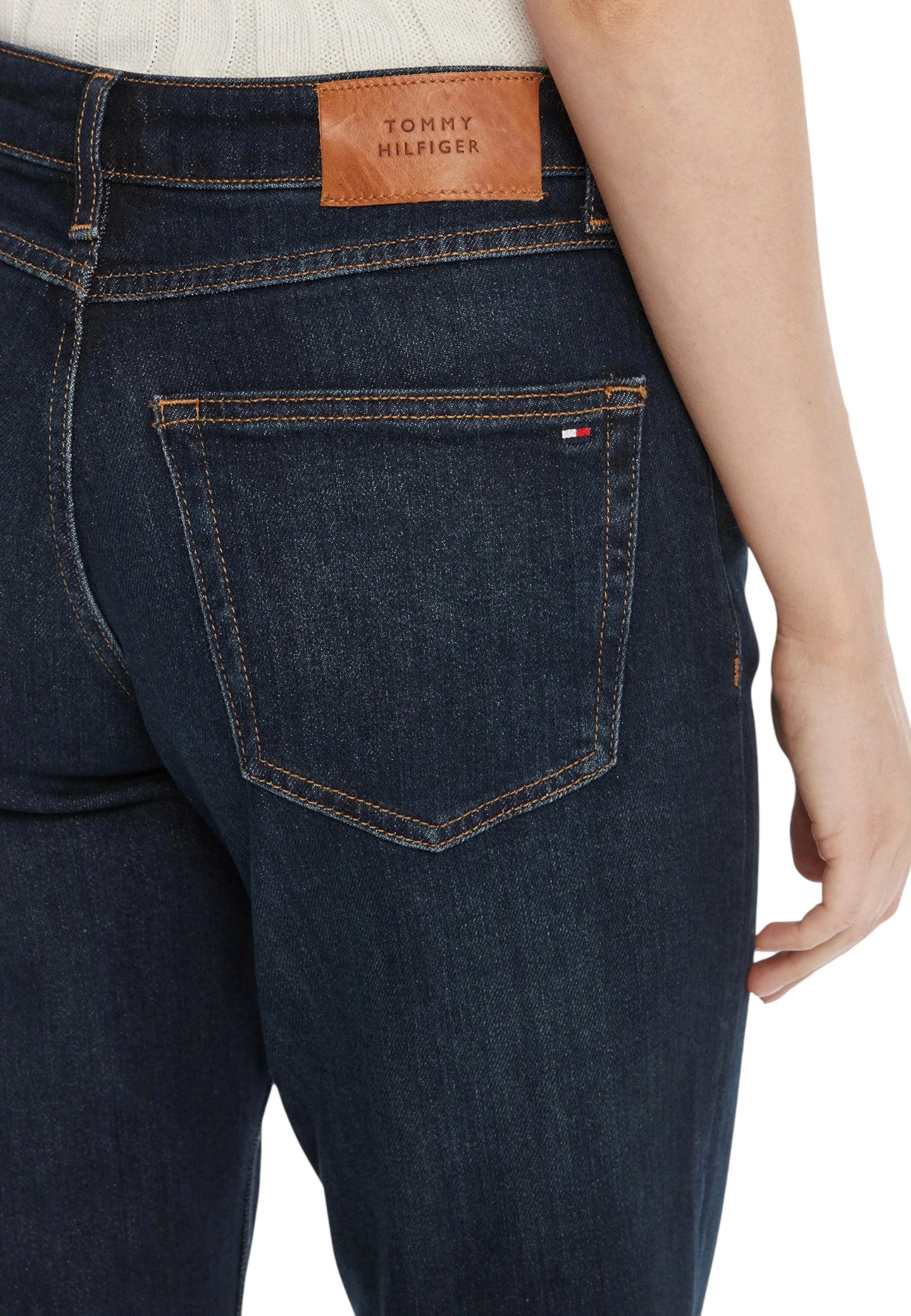 Xhinse për femra Tommy Hilfiger DNM Milo Classic STR WW0WW47487, denim i errët [Madhësia: W25 L30]
