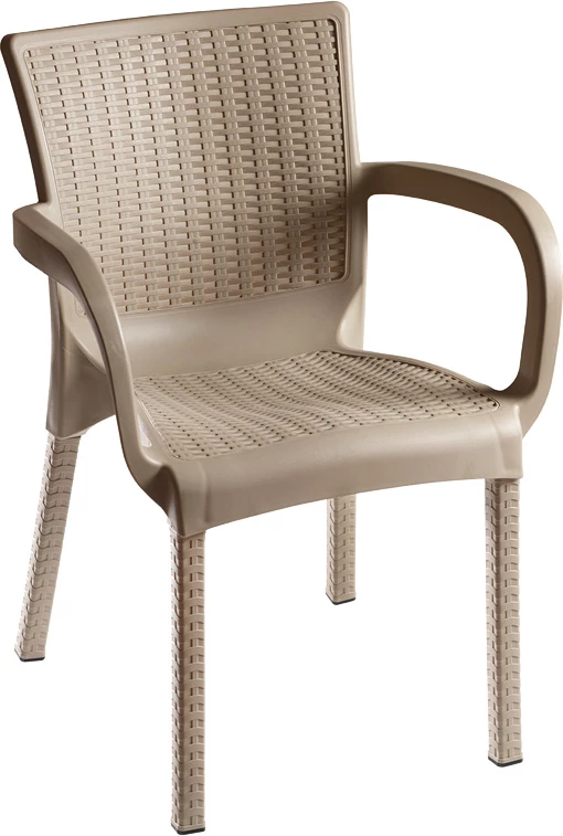 Set tavoline me karrige për terasë, 5 pjesë, ngjyrë kapuçino, Groovy-Festive, 80x80x74.5cm